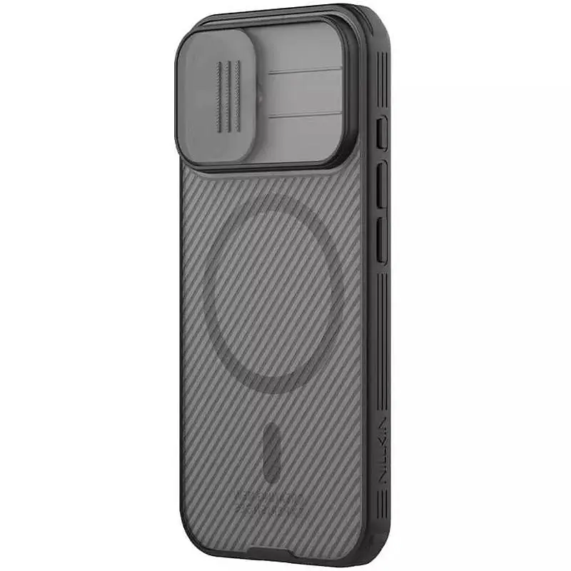 Карбонова накладка Nillkin CamShield Pro Magnetic для Apple iPhone 17 (6.3) Transparent black - фото 3