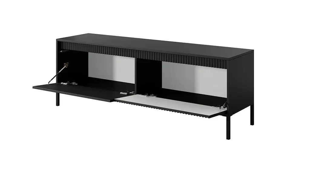 Тумба під телевізор Perfect Home Сенсо / Senso 2-дверна 2D/153 Чорний (PFH-091137) - фото 6