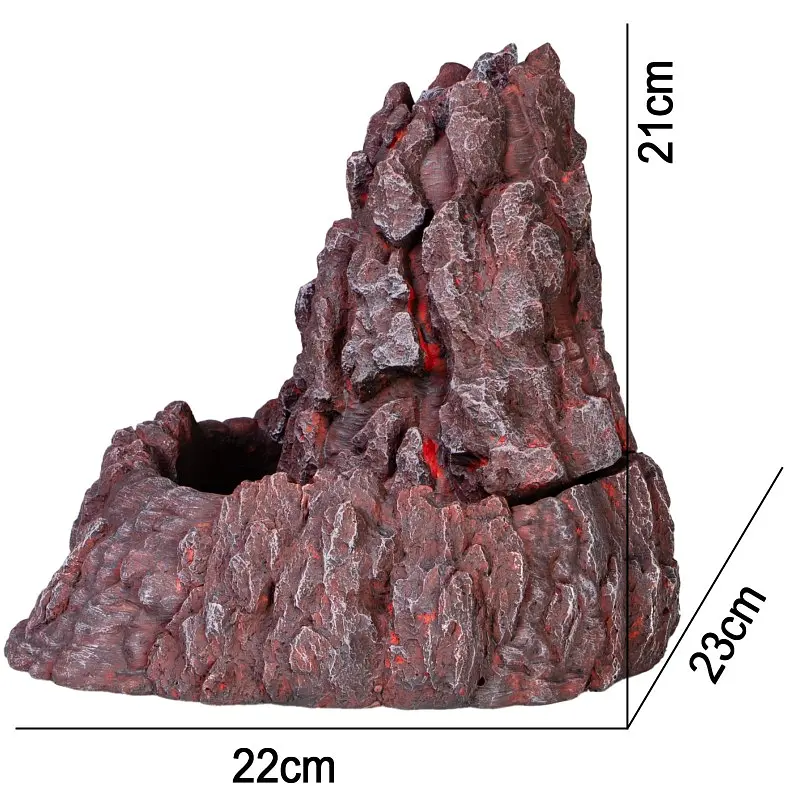Декорація фонтан Terrario Volcano Fountain 22x23x21см (232321) - фото 2