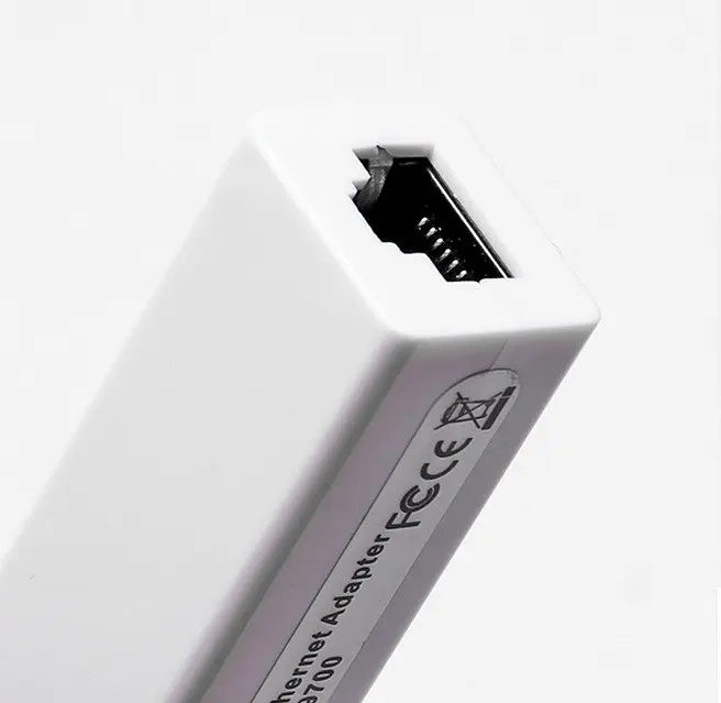 Перехідник USB 2.0 Type-A Ethernet RJ45 100Mb чорний 0.1м білий, RTL - фото 3