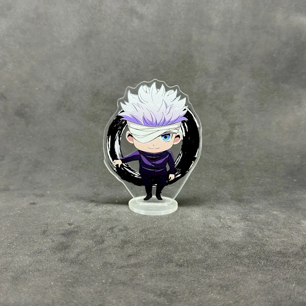 Акрилова колекційна фігурка Chibi Аниме: Магічна битва/Jujutsu Kaisen Сатору Годжо 1 10см