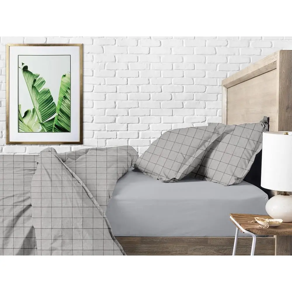 Комплект постільної білизни Cosas Grey geometry Сімейний сірий (CellAshgrey_Grey_160x2) - фото 3