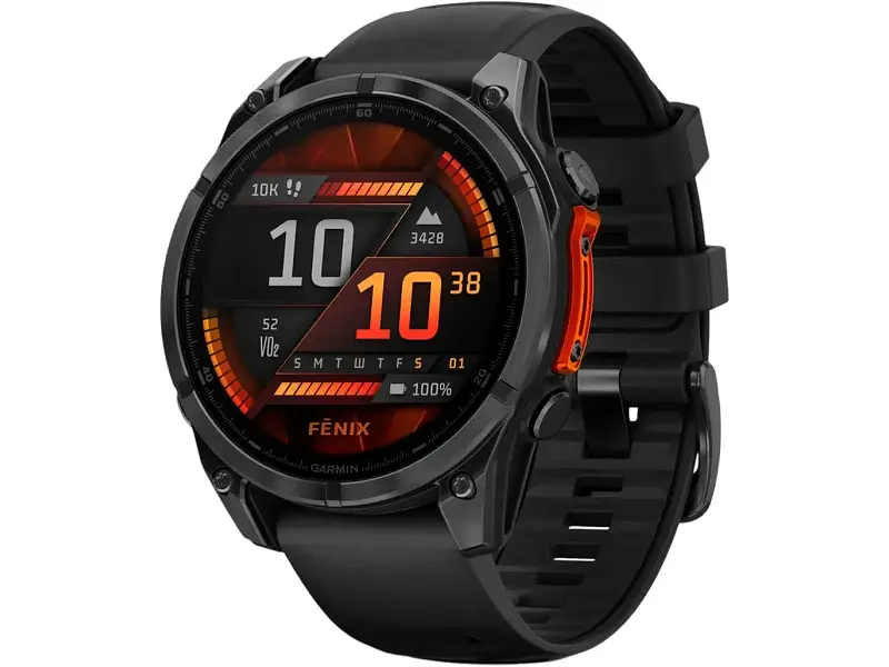 Спортивний годинник Garmin Fenix 8 47mm AMOLED Slate Gray with Black Silicone Band (010-02904-00)