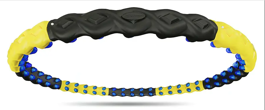 Хулахуп Hop-Sport HS-080HH з масажером 110см чорно-жовтий - фото 4