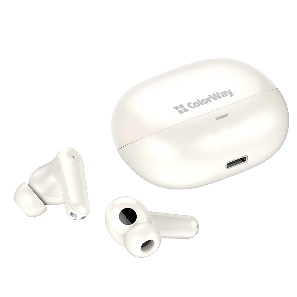 Навушники ColorWay Slim TWS-1 Earbuds Long Life Beige (CW-TWS1BE) - фото 9