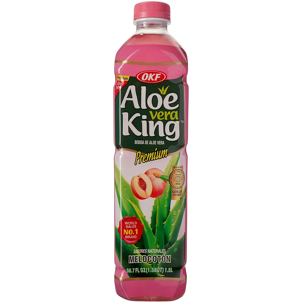 Фруктовий напій OKF Aloe Vera King Peach 1.5 л - фото 2