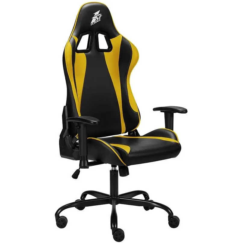 Ігрове крісло 1stPlayer S01 Black/Yellow (S01-BKYE) - фото 2