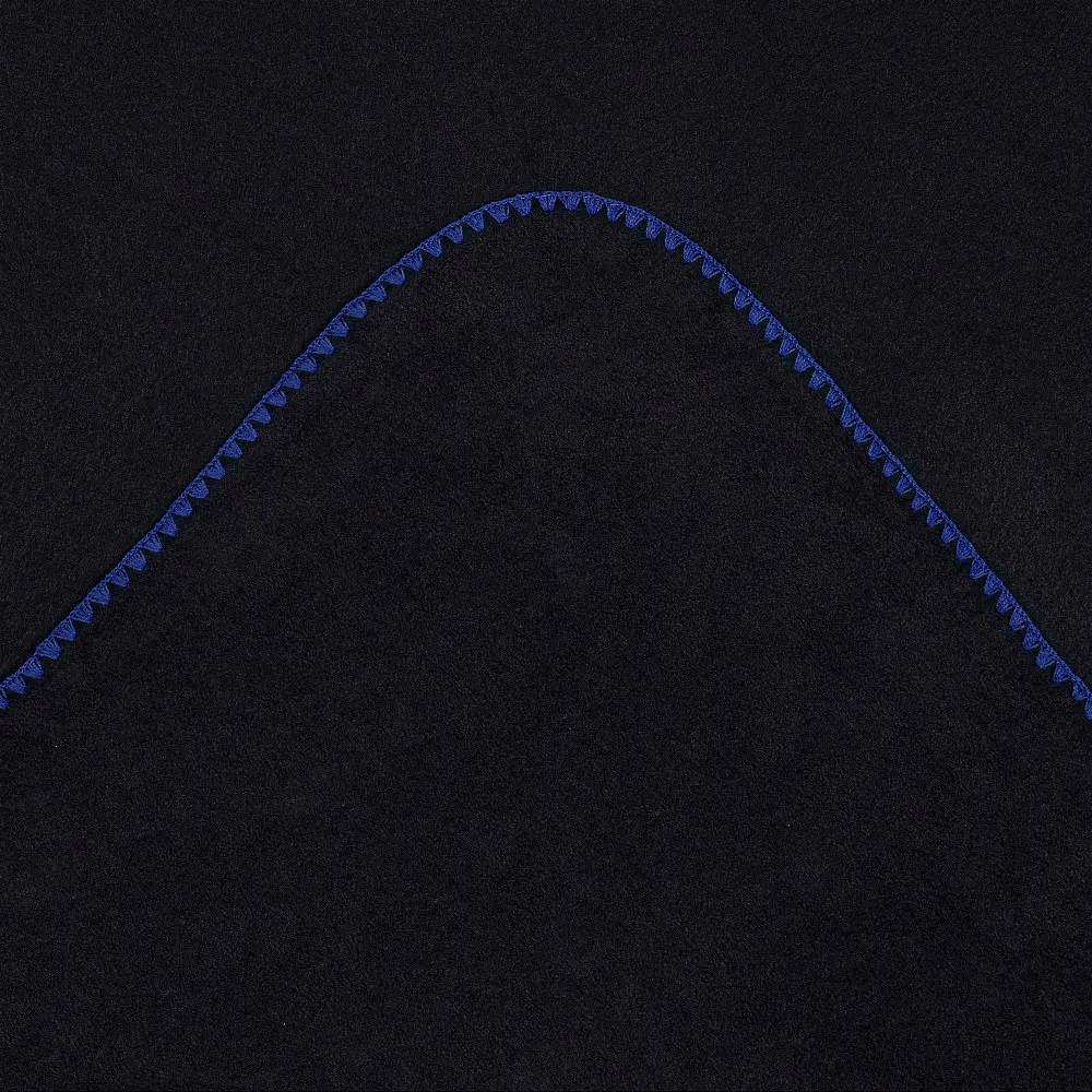 Плед флісовий Home Line гладкофарбований мушля чорний-синій 130x160 см (198924) - фото 2