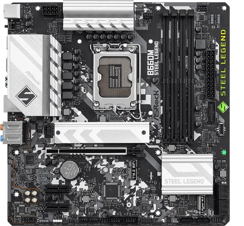 Материнська плата ASRock B660M Steel Legend LGA 1700 (B660M Steel Legend) Б/В - фото 2
