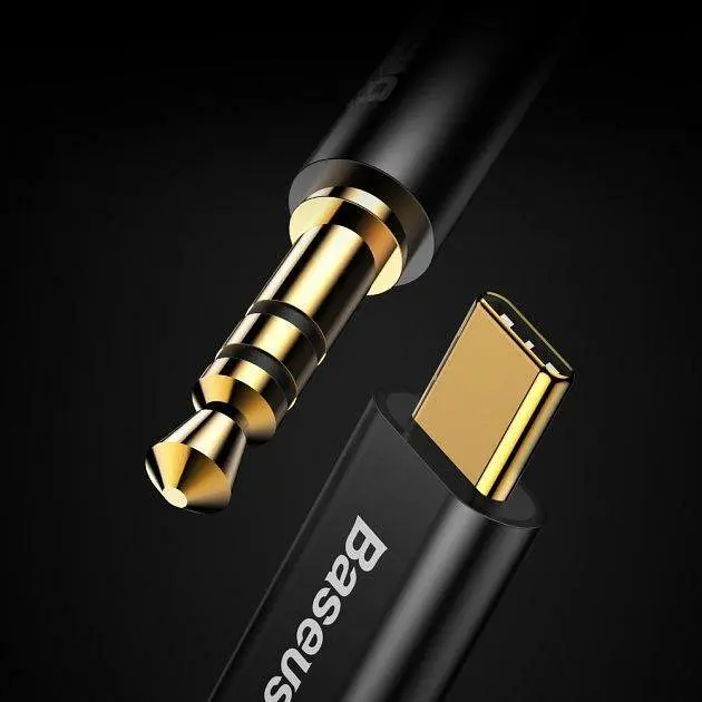 Кабель Baseus Yiven Type-C male To 3.5 male Audio Cable M01 Black (CAM01-01) - фото 3