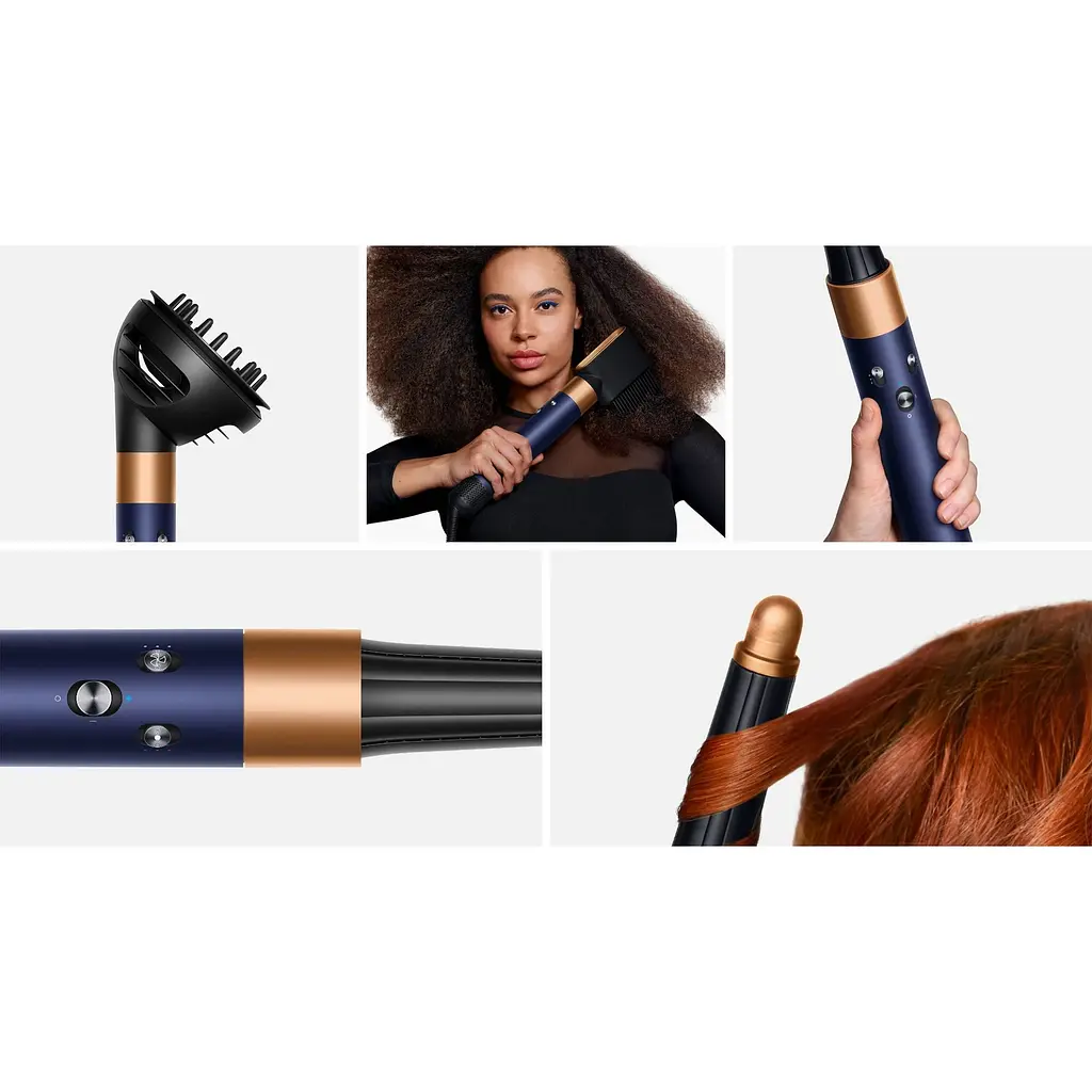 Фен-стайлер Dyson Airwrap i.d. HS08 Multi-Styler and Dryer Curly+Coily Prussian Blue/Rich Copper (107451-01) [163684] - фото 4