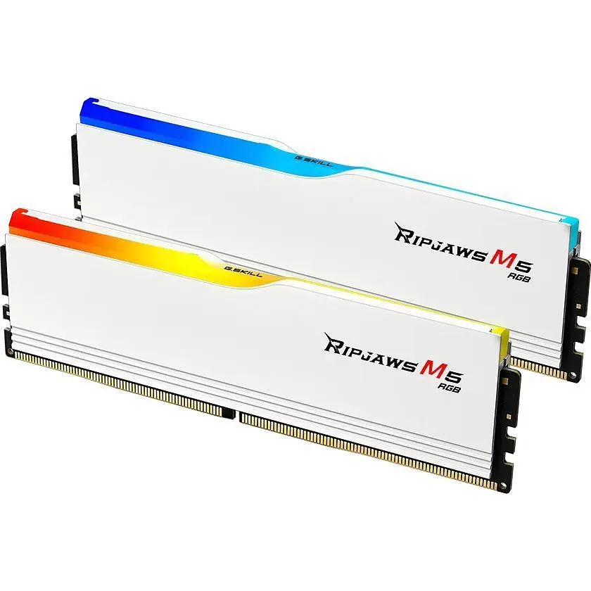 Модуль пам'яті DDR5 G.Skill Ripjaws M5 RGB 2x32GB 6400MHz White (F5-6400J3239G32GX2-RM5RW) [148628] - фото 2