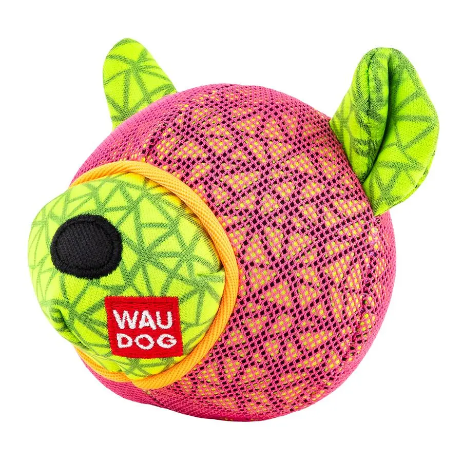 Игрушка для собак Waudog Fun Медведь Ш 12 см Д 11 см розовая - фото 2