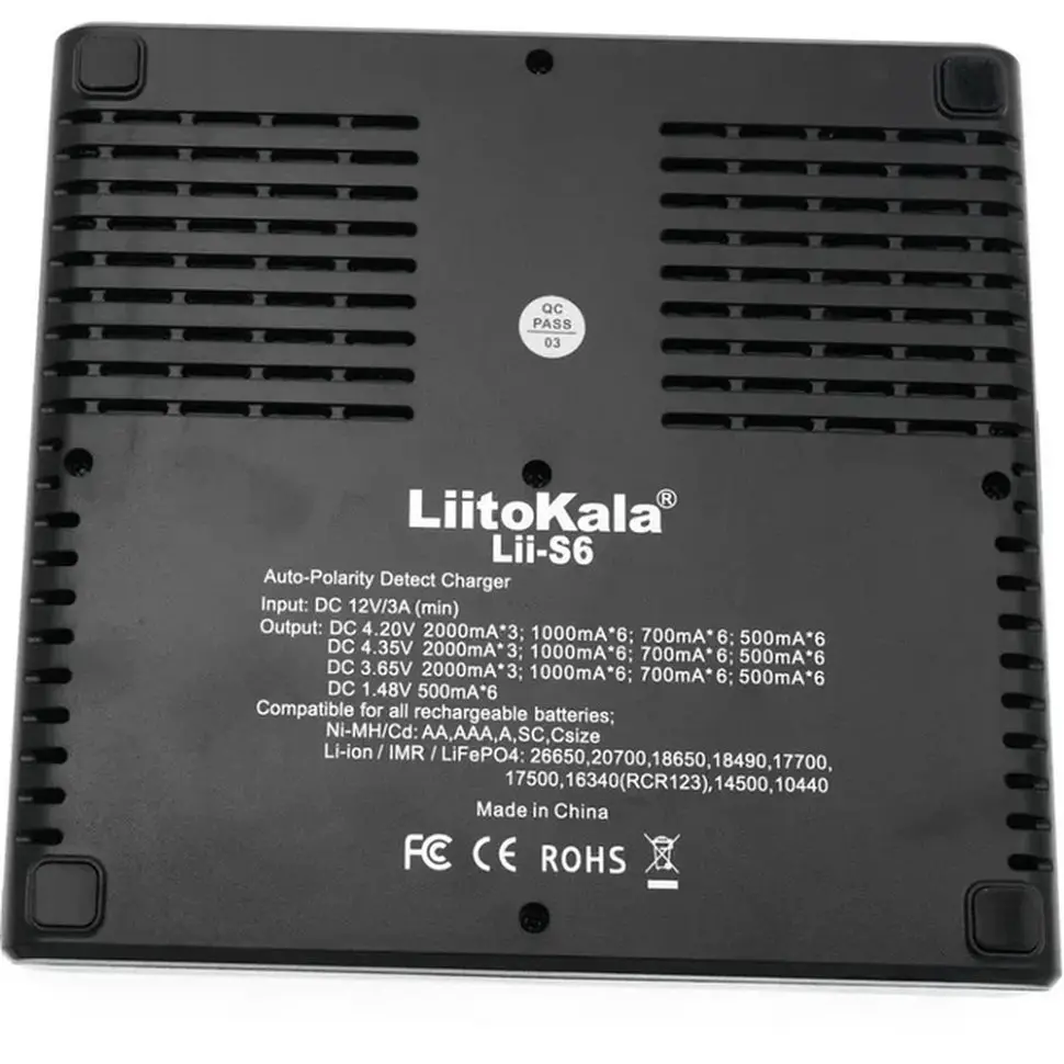 Універсальний зарядний пристрій LiitoKala Lii-S6 EU на 6 каналів - фото 3