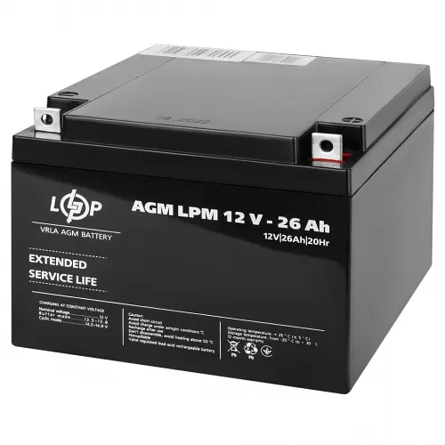 Акумулятор LogicPower AGM LPM 12V - 26 Ah - фото 2