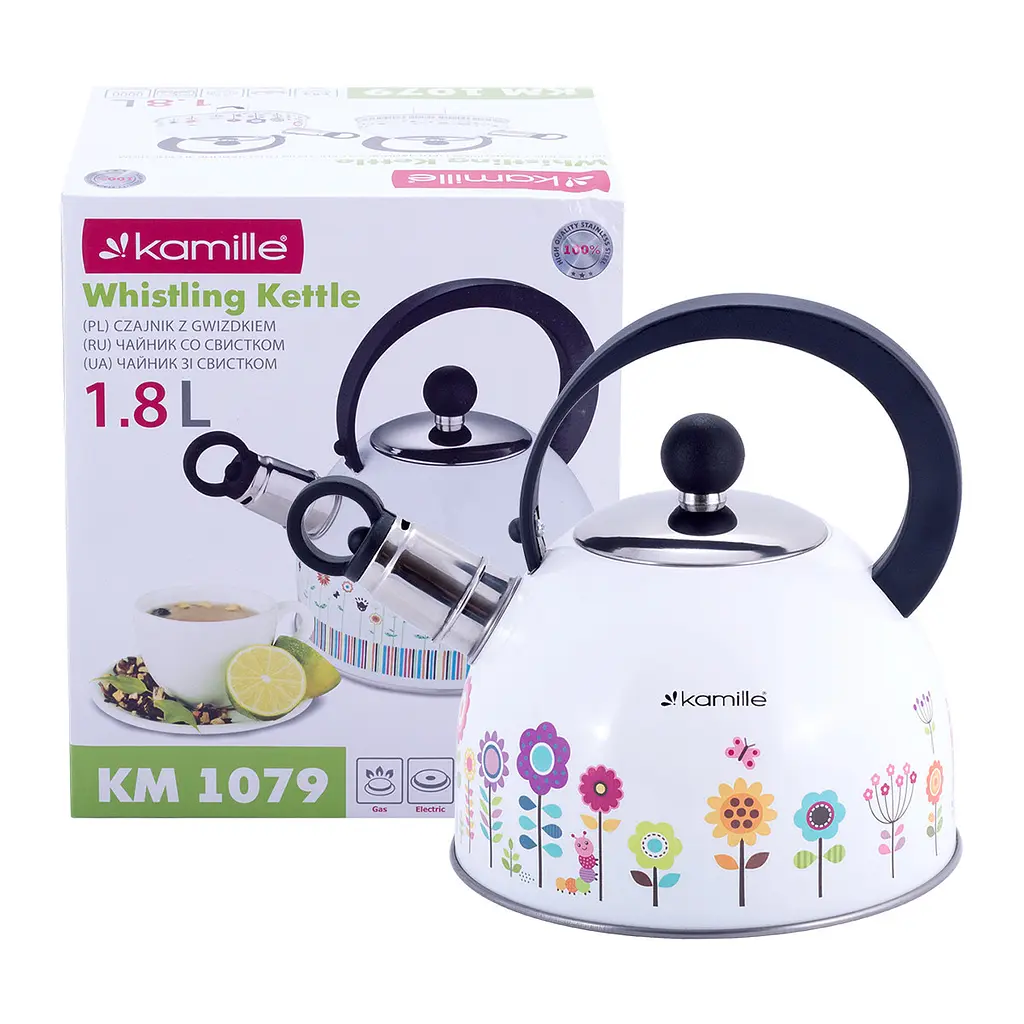 Чайник із свистком Kamille KM-1079RS 1.8 л