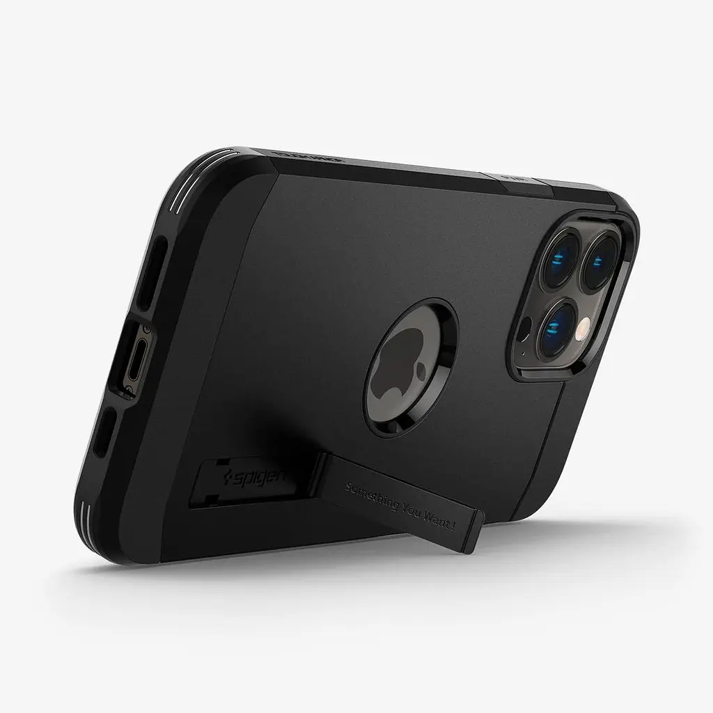 Чохол протиударний із підставкою Spigen Tough Armor для iPhone 13 Pro Max (6.7") Black - фото 3