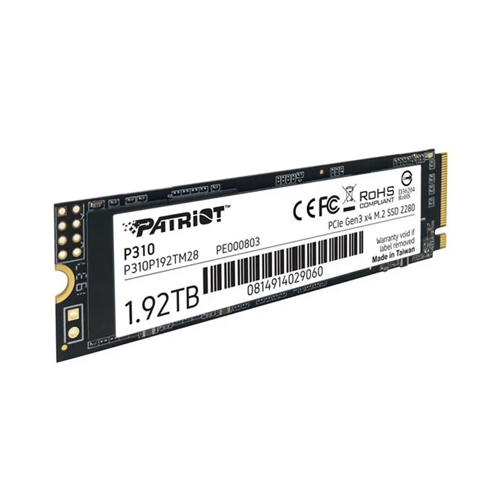 Накопичувач SSD M.2 Patriot P310 1920GB NVMe 2280 PCIe 3.0x4 3D NAND TLC (P310P192TM28) - фото 4