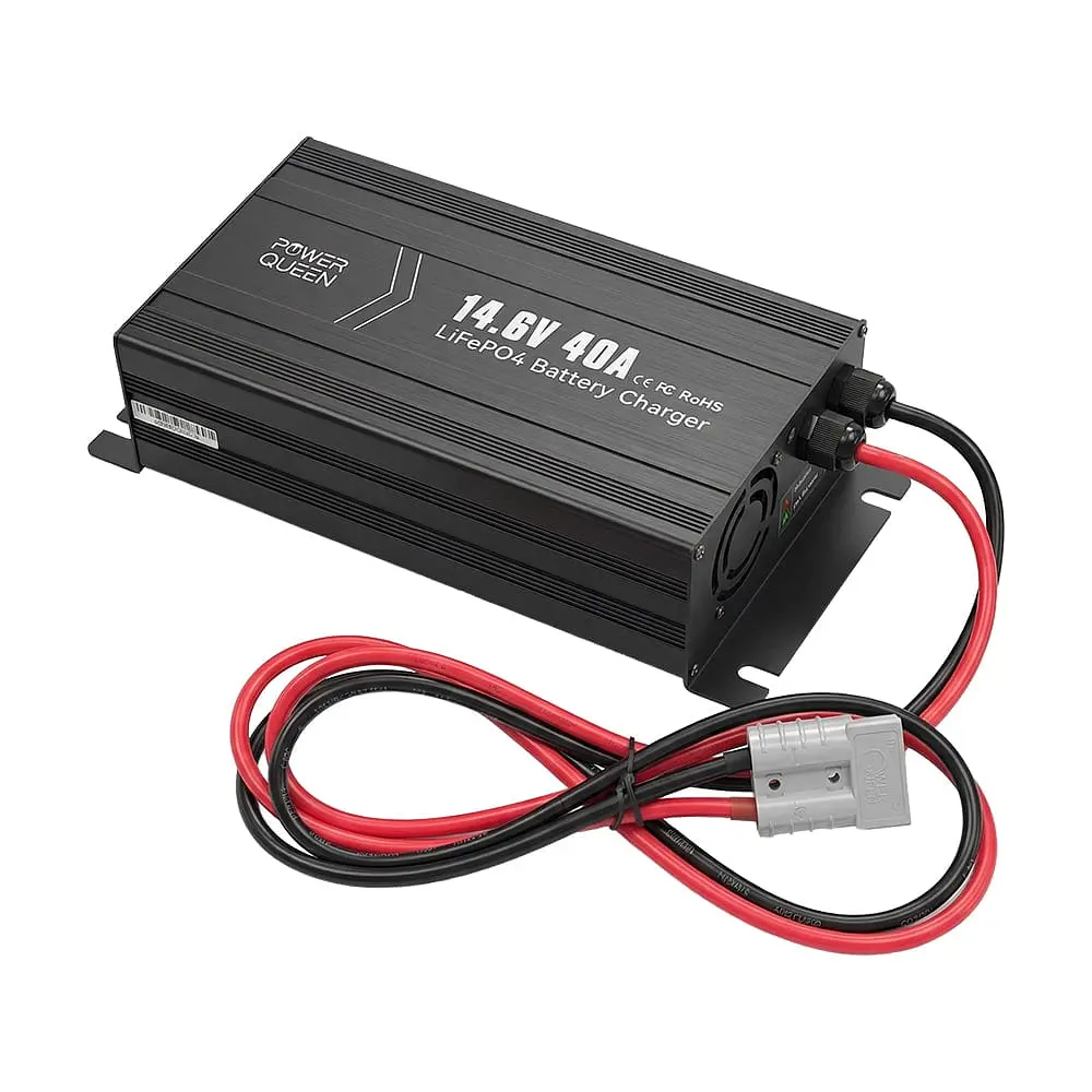 Зарядний пристрій для акумуляторних батарей LiFePO4 14.6V/40A Power Queen P12V40A-BCHA-Y (44-00529) - фото 16