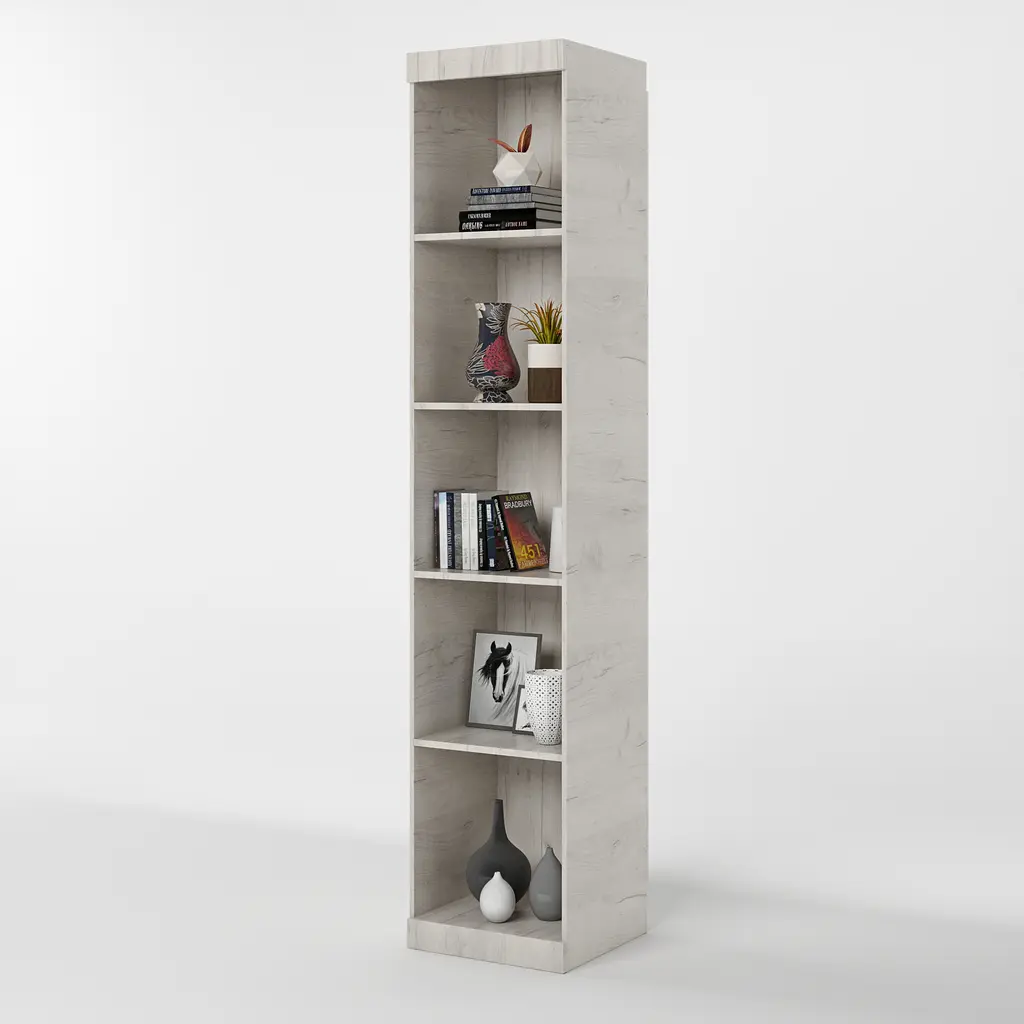 Шафа-пенал відкритий Еверест Соната дуб крафт білий (DTM-2689) - фото 2