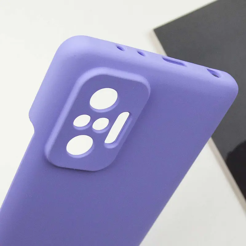 Чохол Lakshmi Silicone Cover Full Camera (AAA) with Logo для Xiaomi Redmi Note 10 Pro / 10 Pro Max Бузковий / Dasheen - фото 4