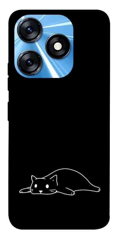 TPU чохол Demsky Lazy cat для TECNO Spark 10 Pro