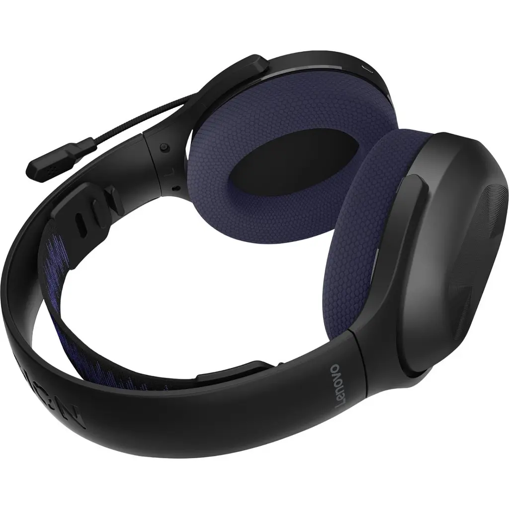 Игровые наушники Lenovo H410 Wireless Black (GXD1R34013) [159487] - фото 7