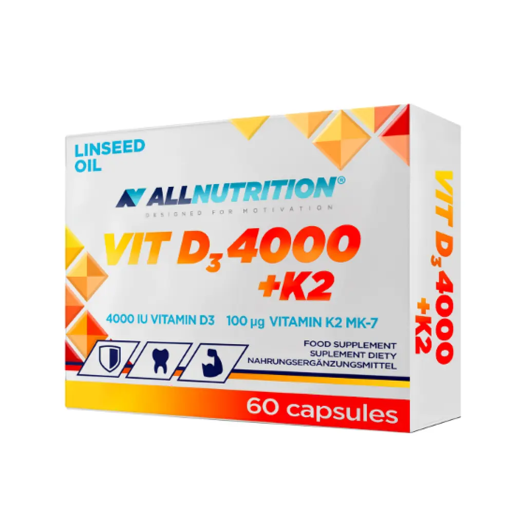 Вітамін D3 Allnutrition Vit D3 4000 + K2 60 капс