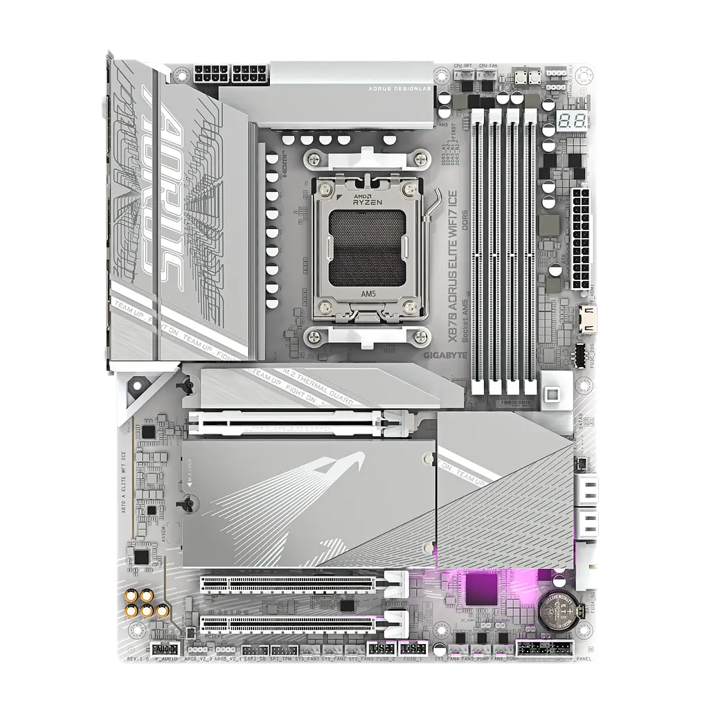 Материнська плата Gigabyte X870 Aorus Elite Wi-Fi 7 Ice Socket AM5 (X870 A ELITE WF7 ICE) - фото 5