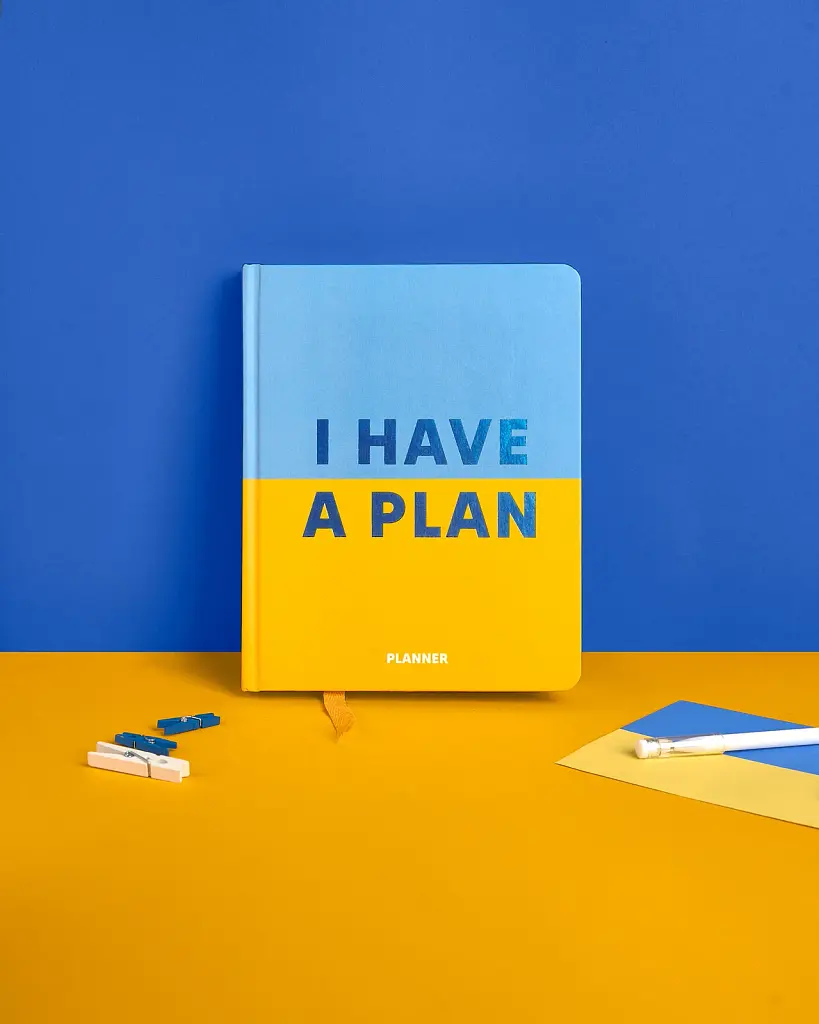 Планер «I HAVE A PLAN» синьо-жовтий - фото 3