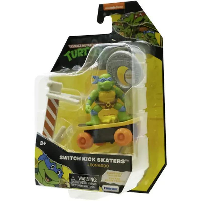 Игровой набор Funrise TMNT Ракушки-ниндзя классические Скейтбордист с лаунчером Леонардо (71040) - фото 3