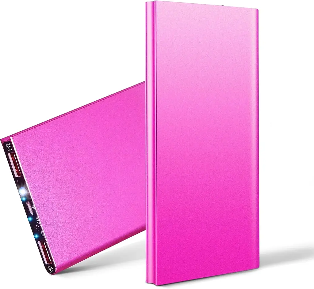 УМБ павербанк Power Bank 20000 mAh с фонариком LVR 018 Pink (17692) - фото 5