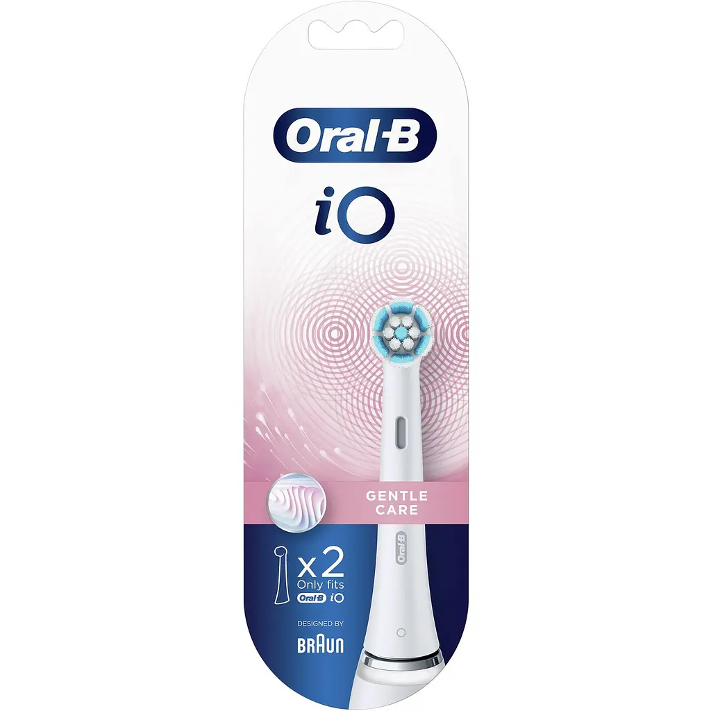 Насадки для електричної щітки Oral-B iO Gentle Care, білий, 2 шт. - фото 2