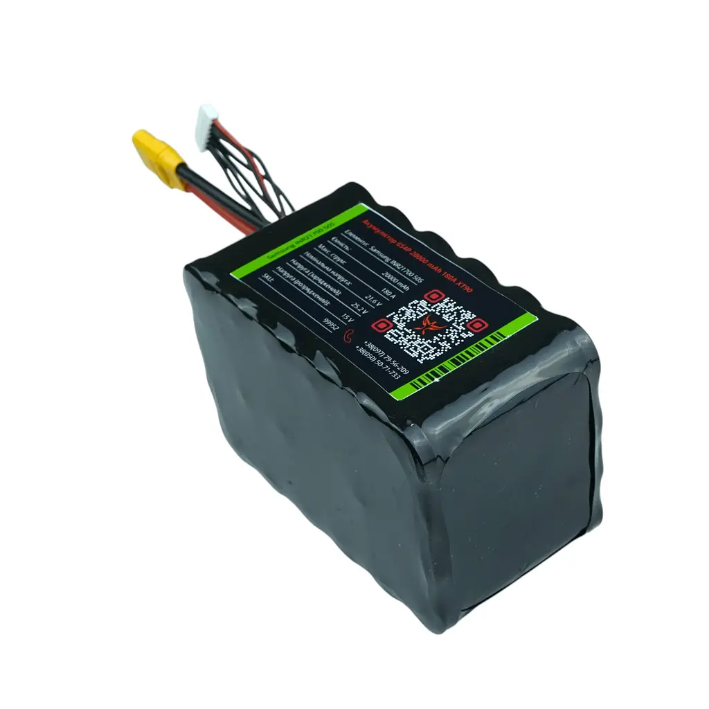 Акумулятор Phoenix drones 6S4P на елементах Samsung INR21700-50S 20000 mAh XT90 - фото 3
