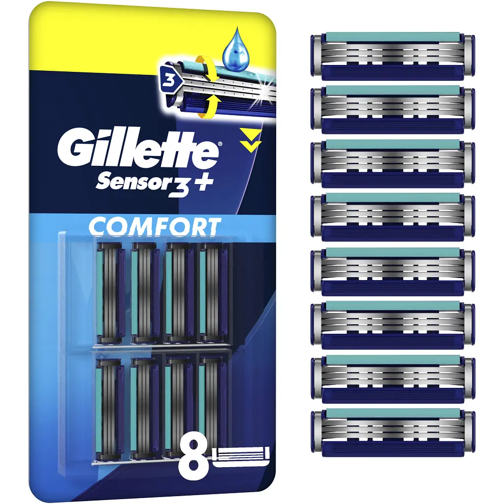 Змінні касети Gillette Sensor 3+ Comfort 8 шт. (8700216873727)