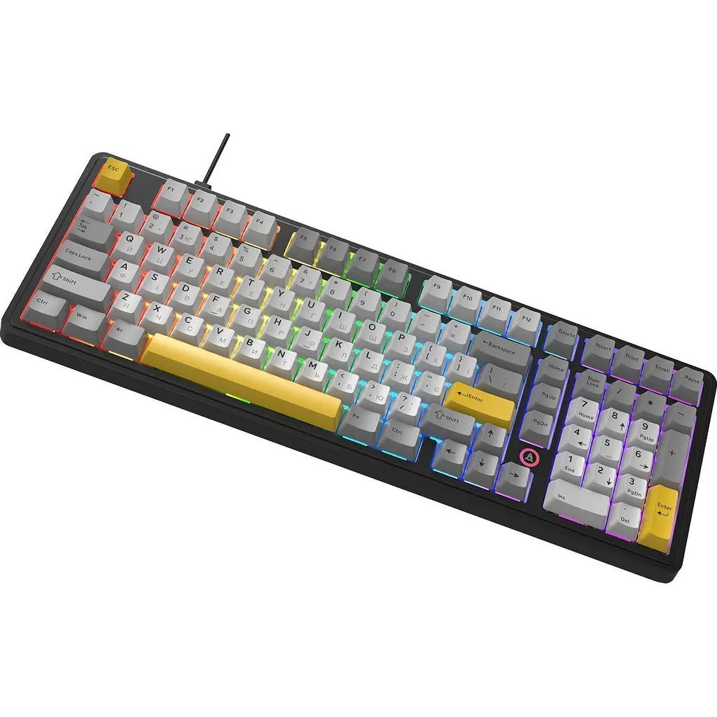 Клавиатура Ajazz AK980 MAX Magnetic Switch Black/Grey/Yellow (AK980-MAX-M-BGY) [156882] - фото 4