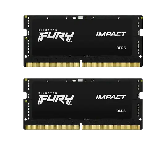 Оперативна пам'ять Kingston Fury 32GB (2x16GB) SODIMM DDR5 4800MHz Impact Black (KF548S38IBK2-32)