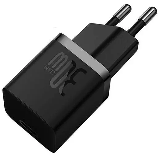 Зарядний пристрій Baseus GaN5 Fast Charger (mini) 1C 30W Black (CCGN070401) - фото 2