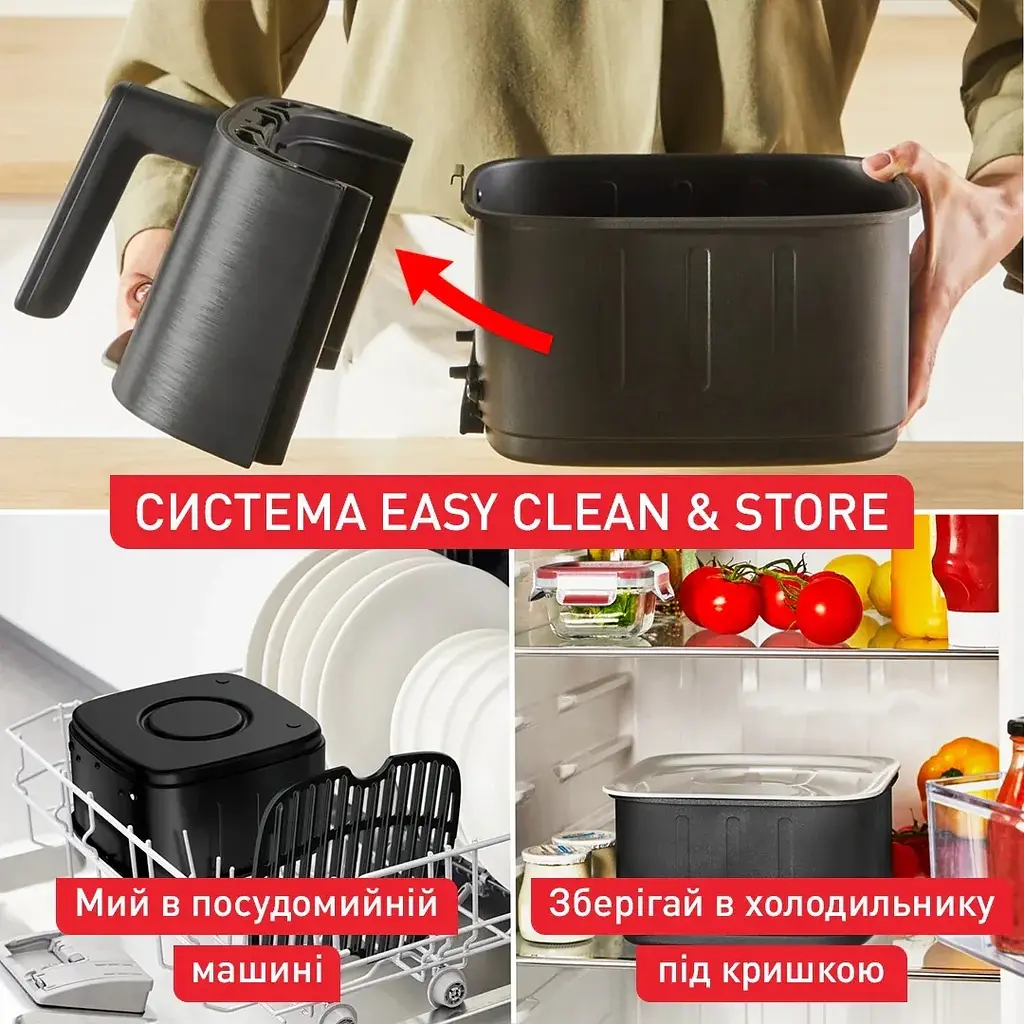 Мультипіч Tefal Easy Fry Silence 1670Вт 5л 10 програм пластик чорний - фото 6