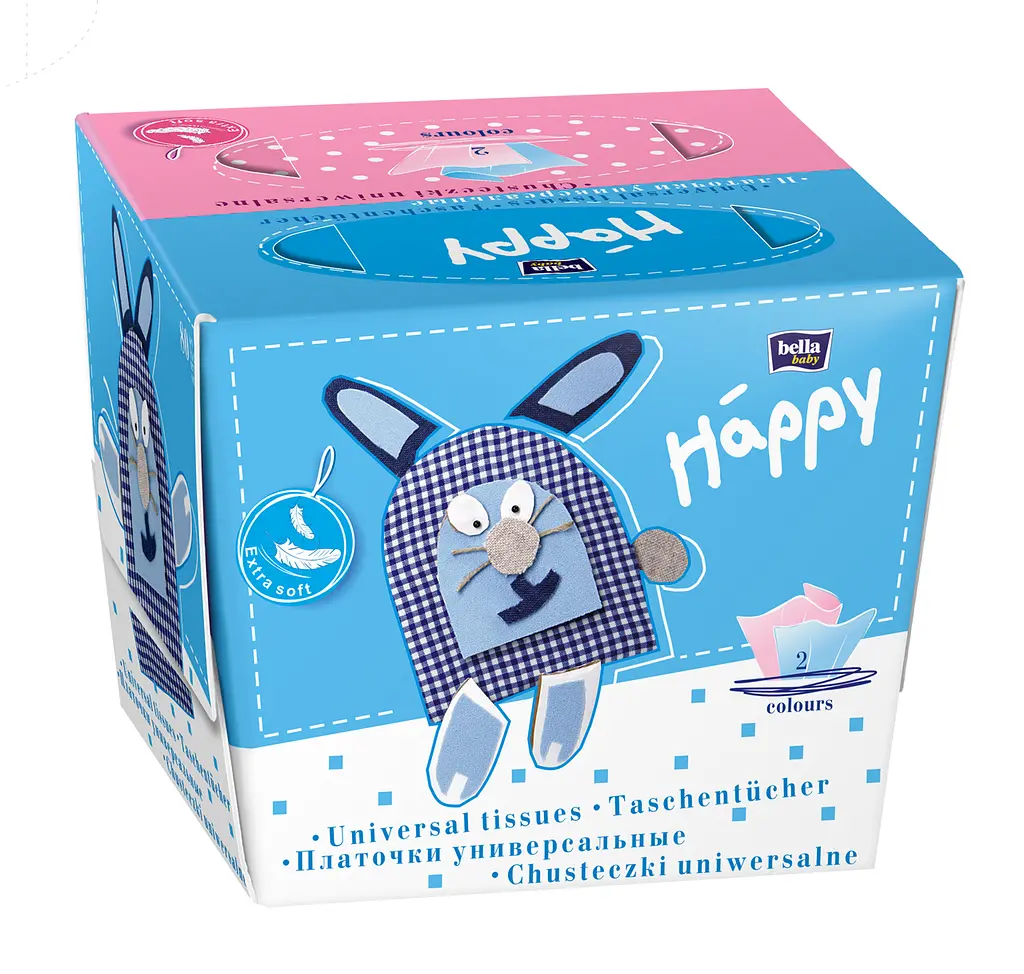Носовички універсальні Bella Baby Happy, в асортименті, 80 шт. - фото 2
