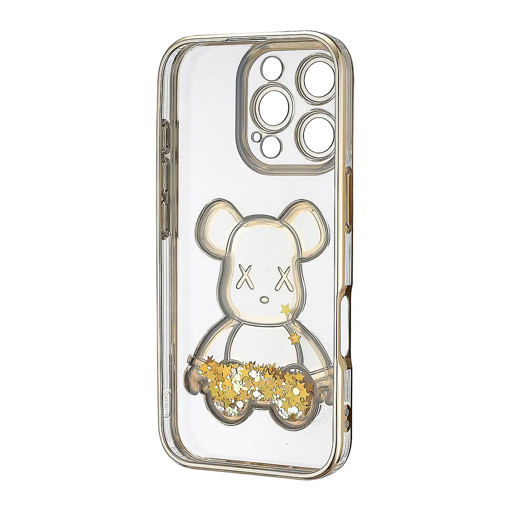 Чохол Shining Bear Case Protected Camera iPhone 16 Pro Gold - фото 3