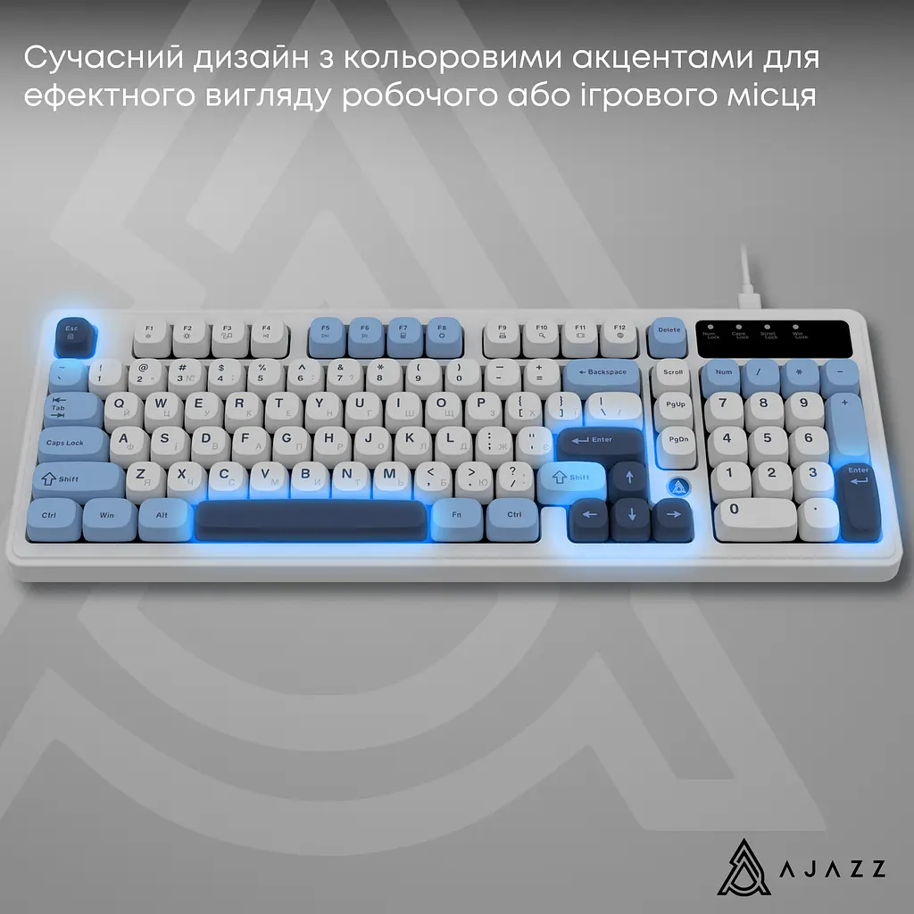 Клавіатура Ajazz AF98 White USB-C (AF98-GB) - фото 13