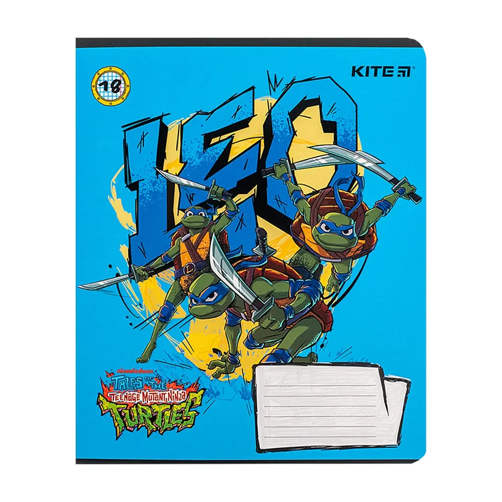 Зошит Kite Ninja Turtles, 18 аркушів, клітинка (NT24-236), в асортименті - фото 7