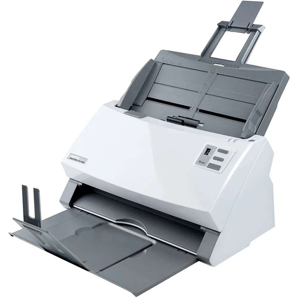 Сканер А4 Plustek SmartOffice PS3180U (600dpi, 48 bit, LED,DADF, 80 стр/мин, протяженный,поточный) - фото 2