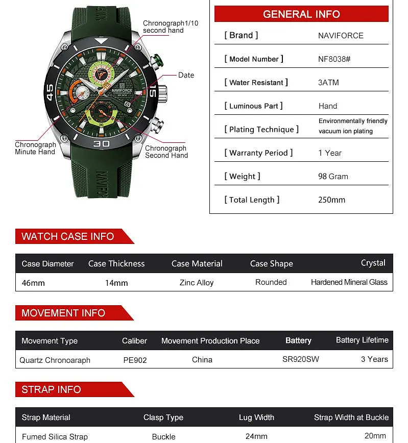 Годинник Naviforce Faster - фото 7