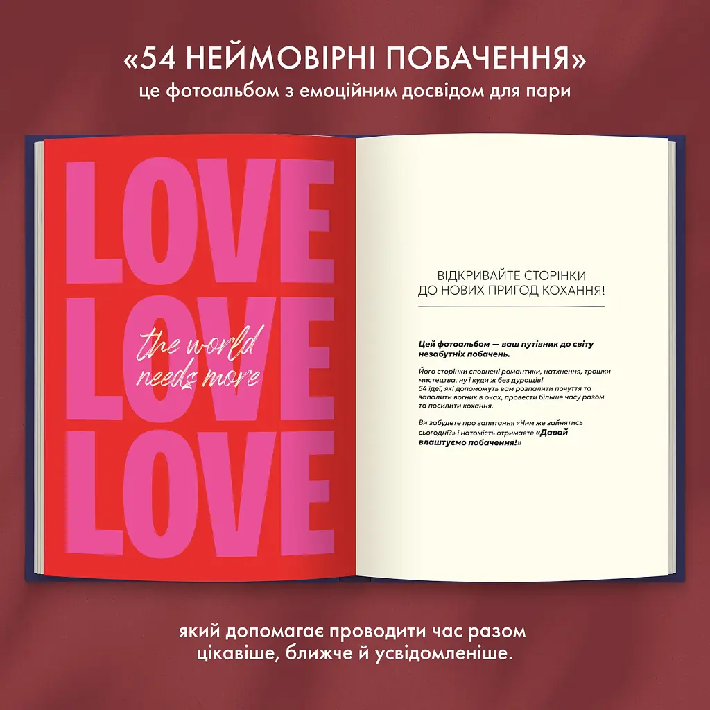 Фотоальбом із завданнями для побачень «54 Неймовірні побачення» темно-синій - фото 9