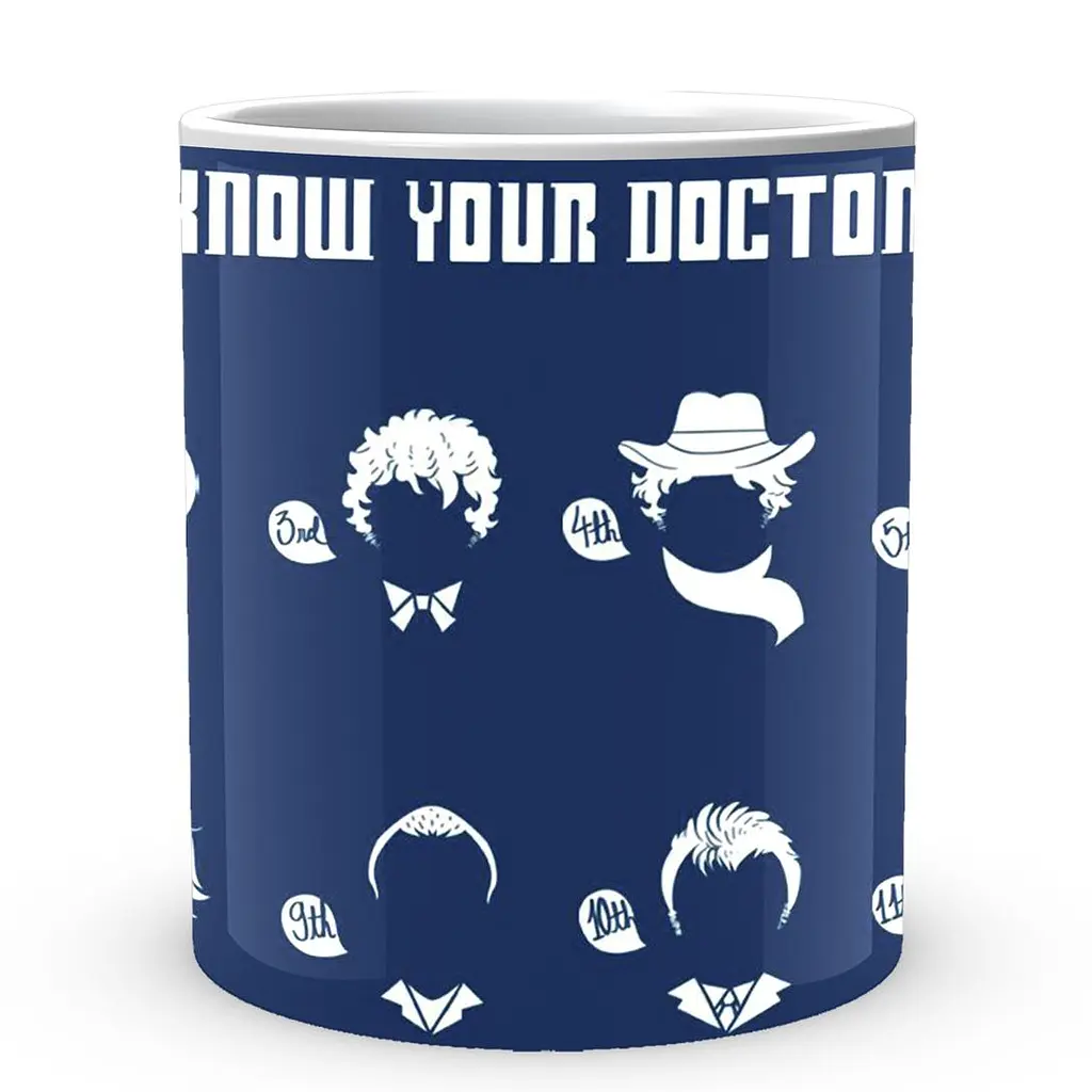 Кухоль GeekLand Doctor Who Know your doctor DW.02.354 330 мл білий - фото 2