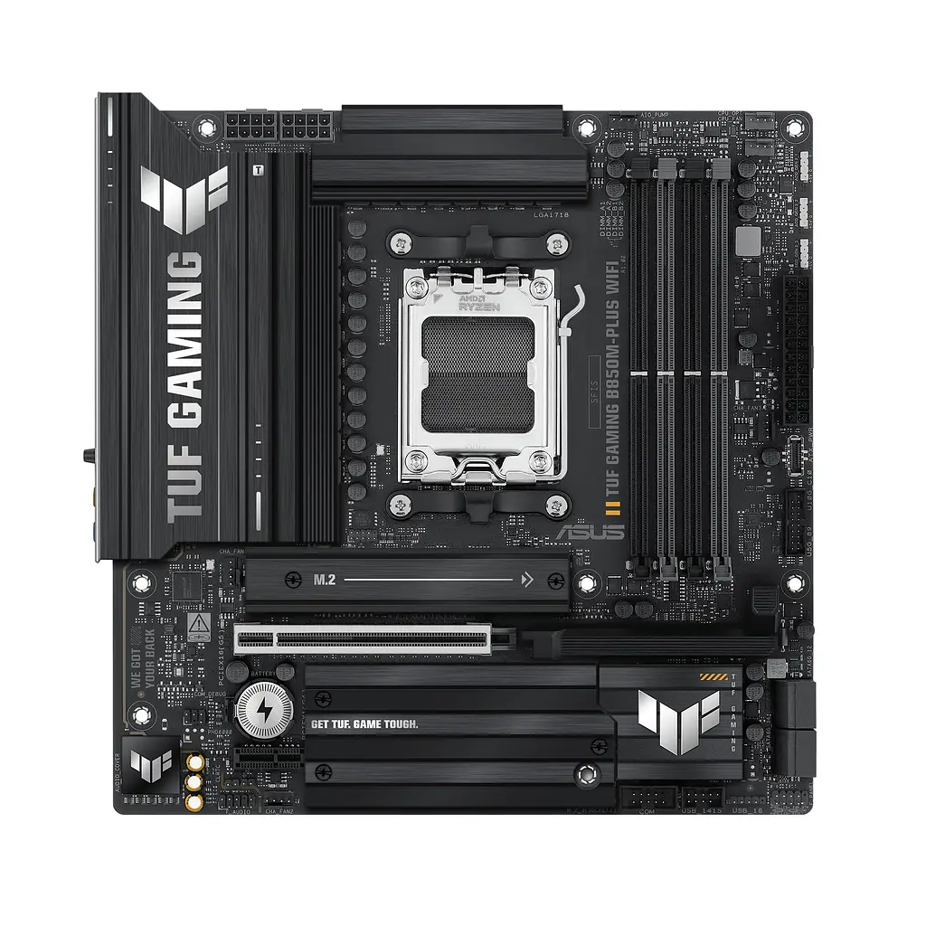 Материнская плата TUF GAMING B850M-PLUS WIFI sAM5 B850 4xDDR5 M.2 HDMI DP Wi-Fi BT mATX Asus teh0018939 - фото 2