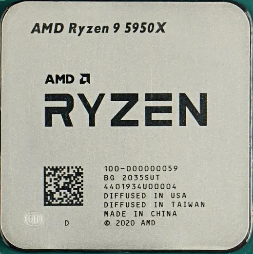Процессор AMD RYZEN 9 5950X am4 box wof 100-100000059WOF - фото 4