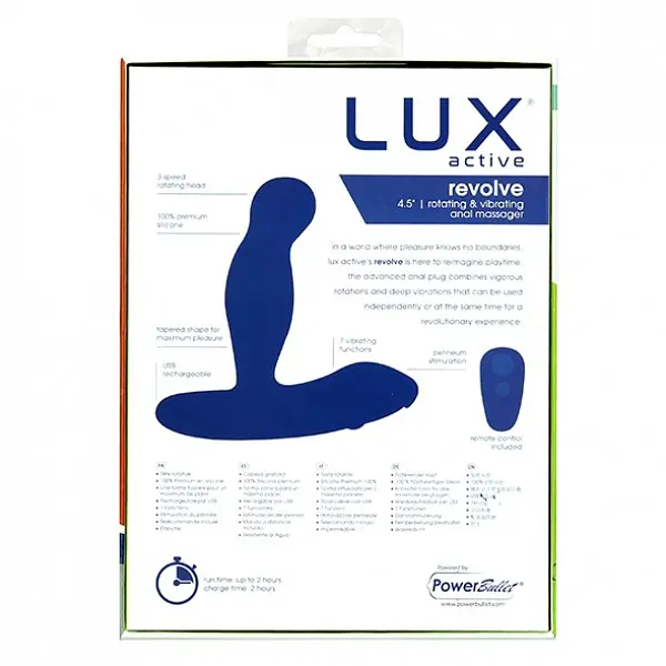 Массажер простаты с пультом д/у Lux Active Revolve - фото 8